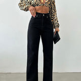 Palazzo Straight Jeans