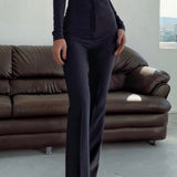 Double High Rise Flared Pants