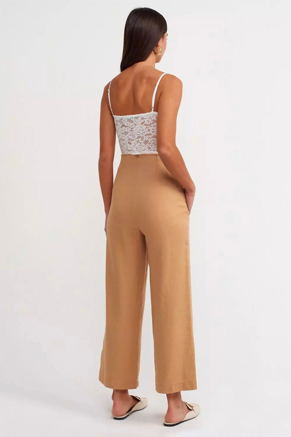 Latte Linen Pants