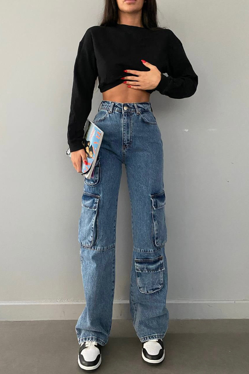 Pockets Cargo Jeans