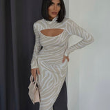Zebra Print Chest Show Dress