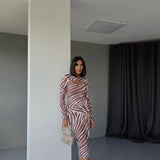 Zebra Print Chest Show Dress