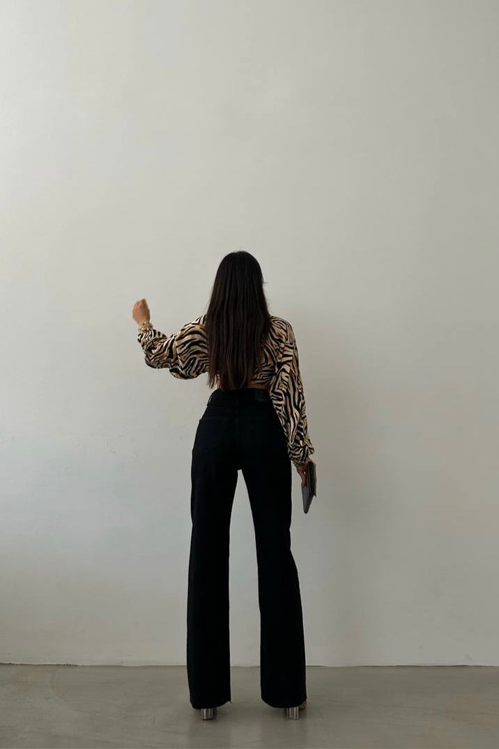 Palazzo Straight Jeans