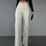 Palazzo Straight Jeans