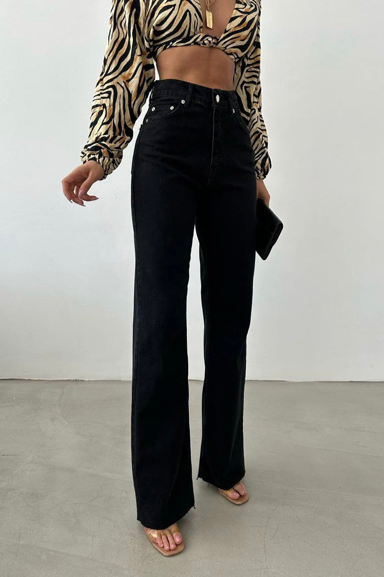 Palazzo Straight Jeans