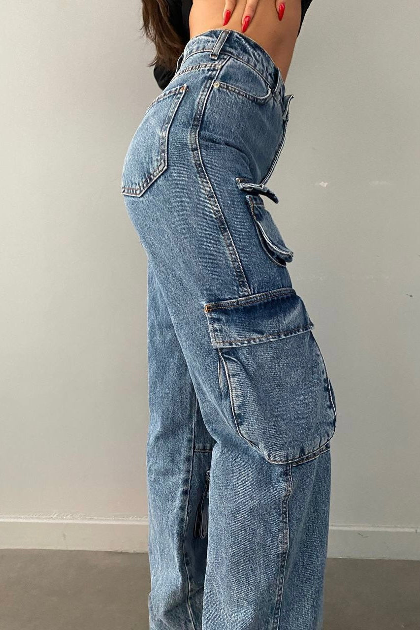 Pockets Cargo Jeans