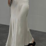 Full Length Satin Skirt