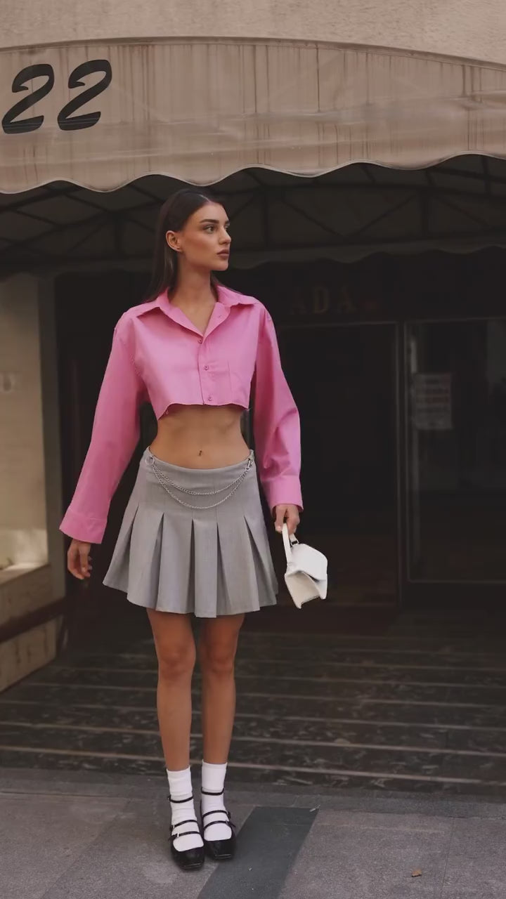 Chain Attach Mini Skirt