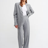Asymmetric Button Pants