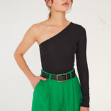 Long Carrot Pants Green