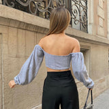 Shoulder-Off Bra Top