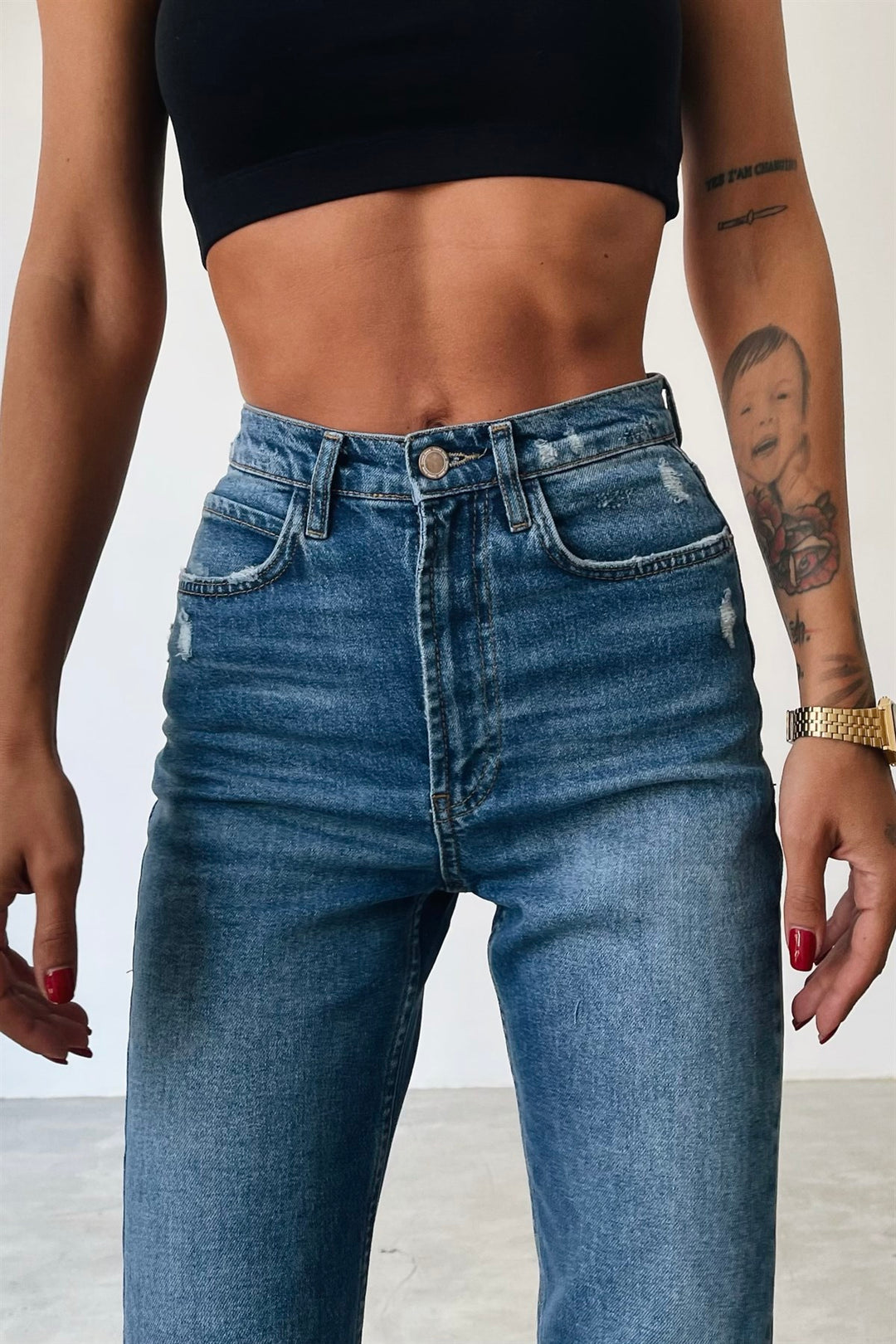 High Waist Fit Jeans