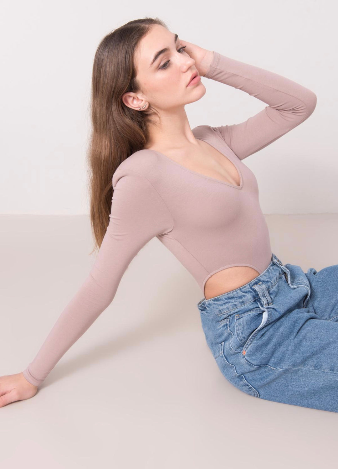 Padded Shoulder Bodysuit