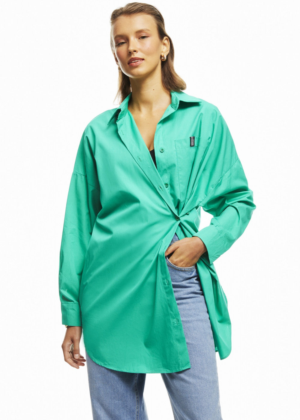 Asymmetric Button Shirt