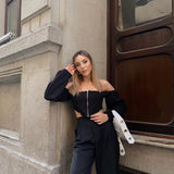 Shoulder-Off Bra Top