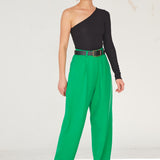 Long Carrot Pants Green