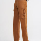 Straight Cargo Pants Brown