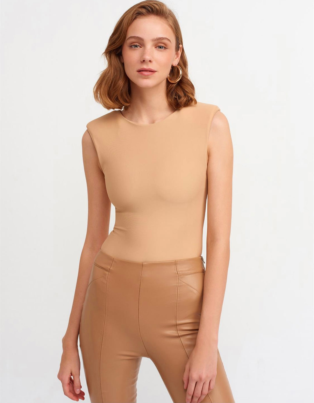 Matte Padded Shoulder Bodysuit