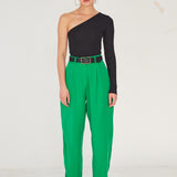 Long Carrot Pants Green