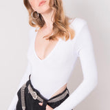 Padded Shoulder Bodysuit