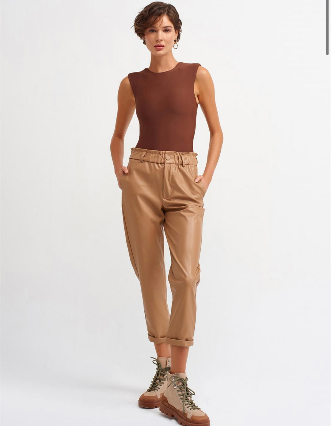 Matte Padded Shoulder Bodysuit