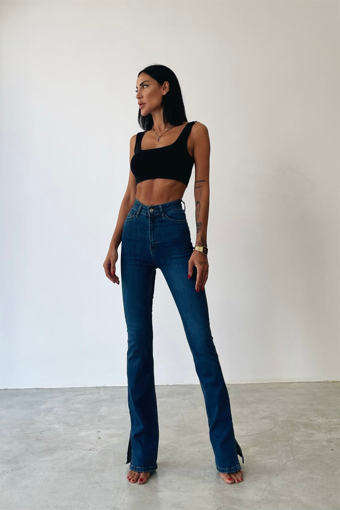 High Waist Stretch Fit Jeans