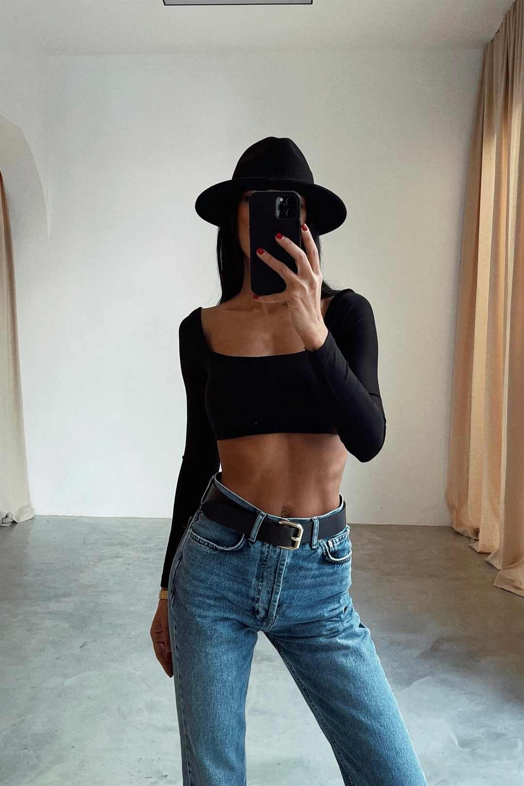 Square Neck Crop Top