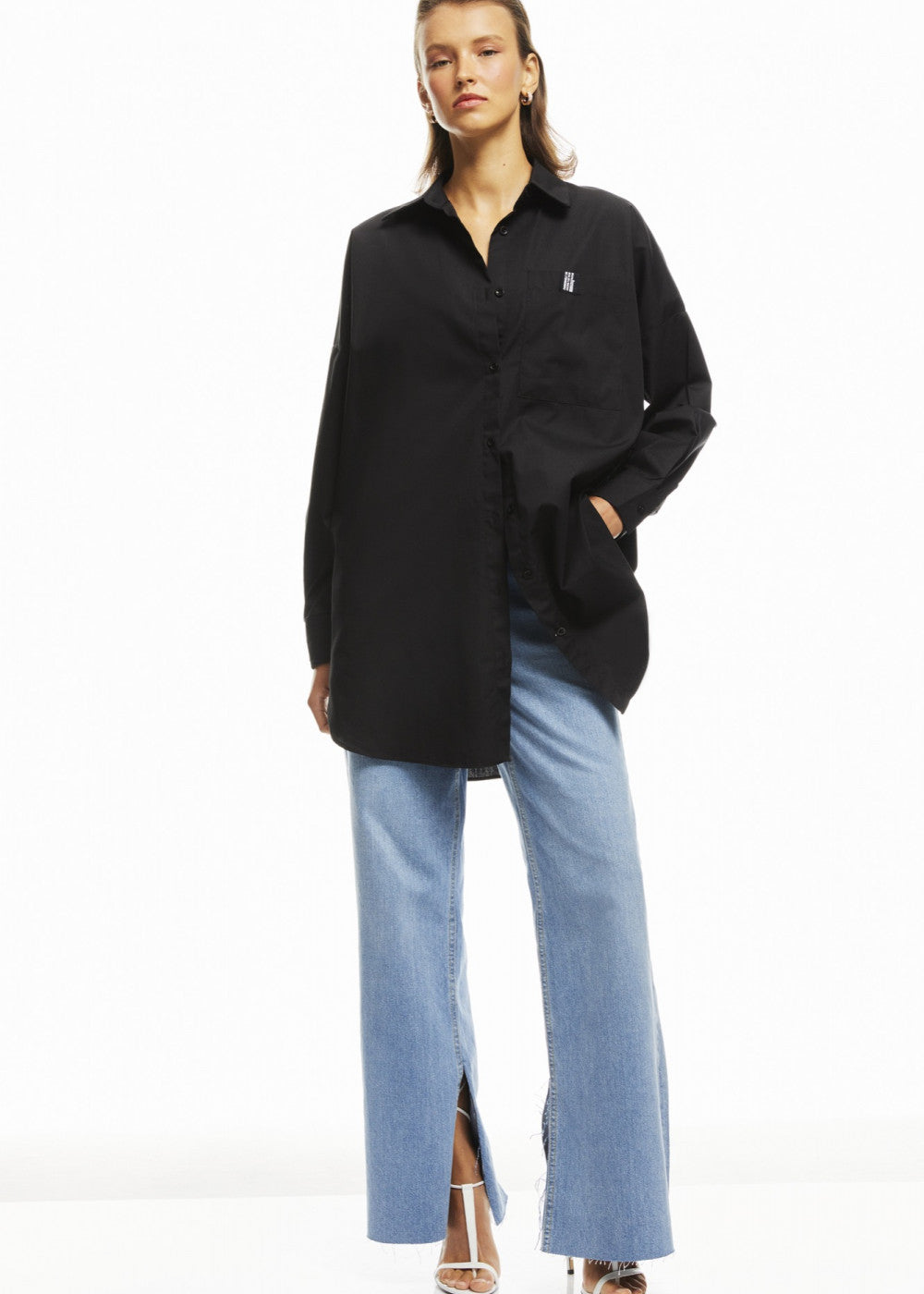 Asymmetric Button Shirt