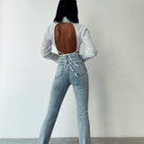 Skinny Split Hem Jeans