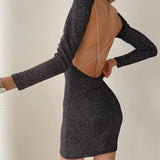 Back-Chain Glitter Dress