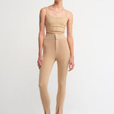 Corset Top Camel