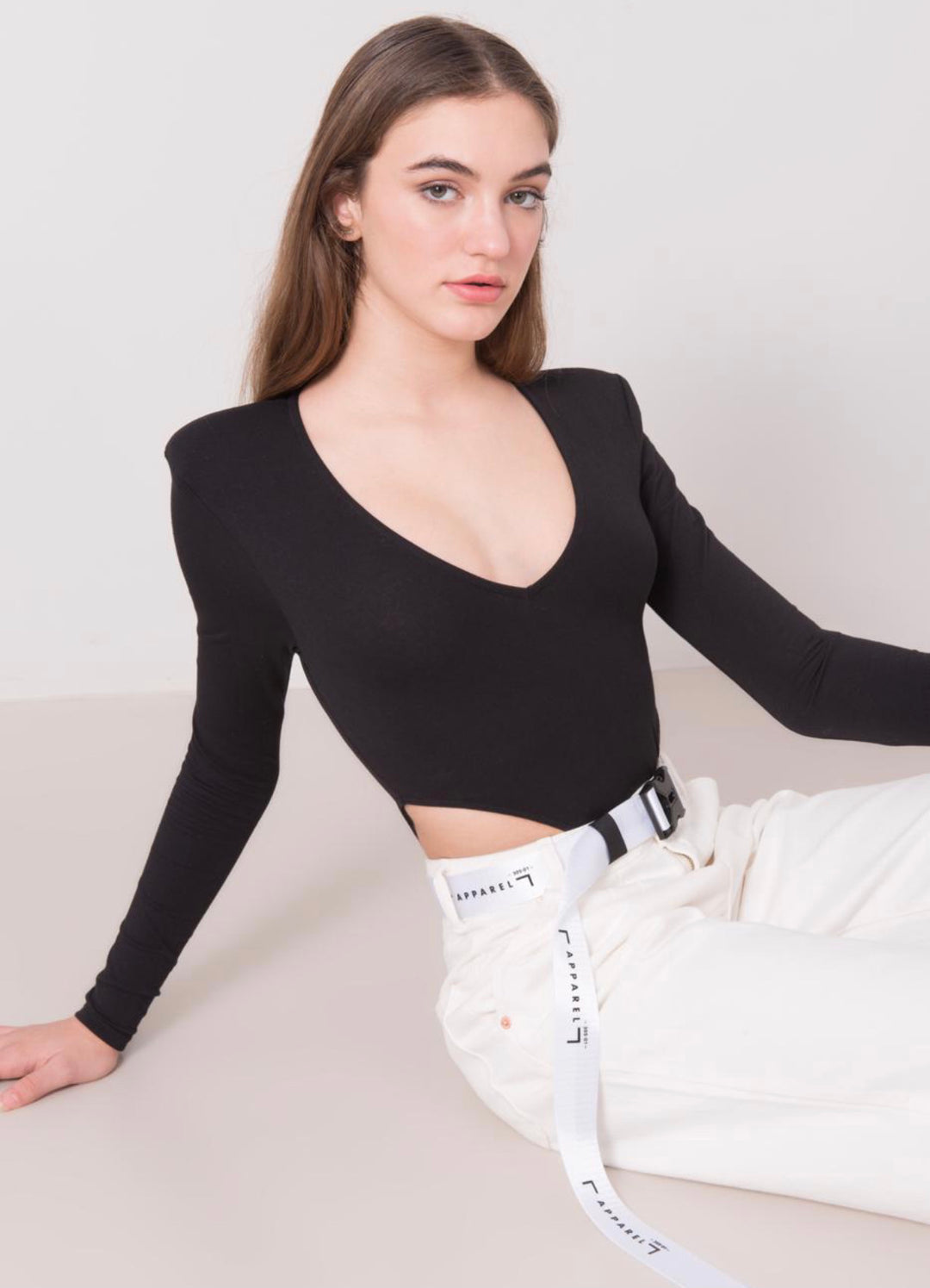 Padded Shoulder Bodysuit