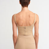 Corset Top Camel