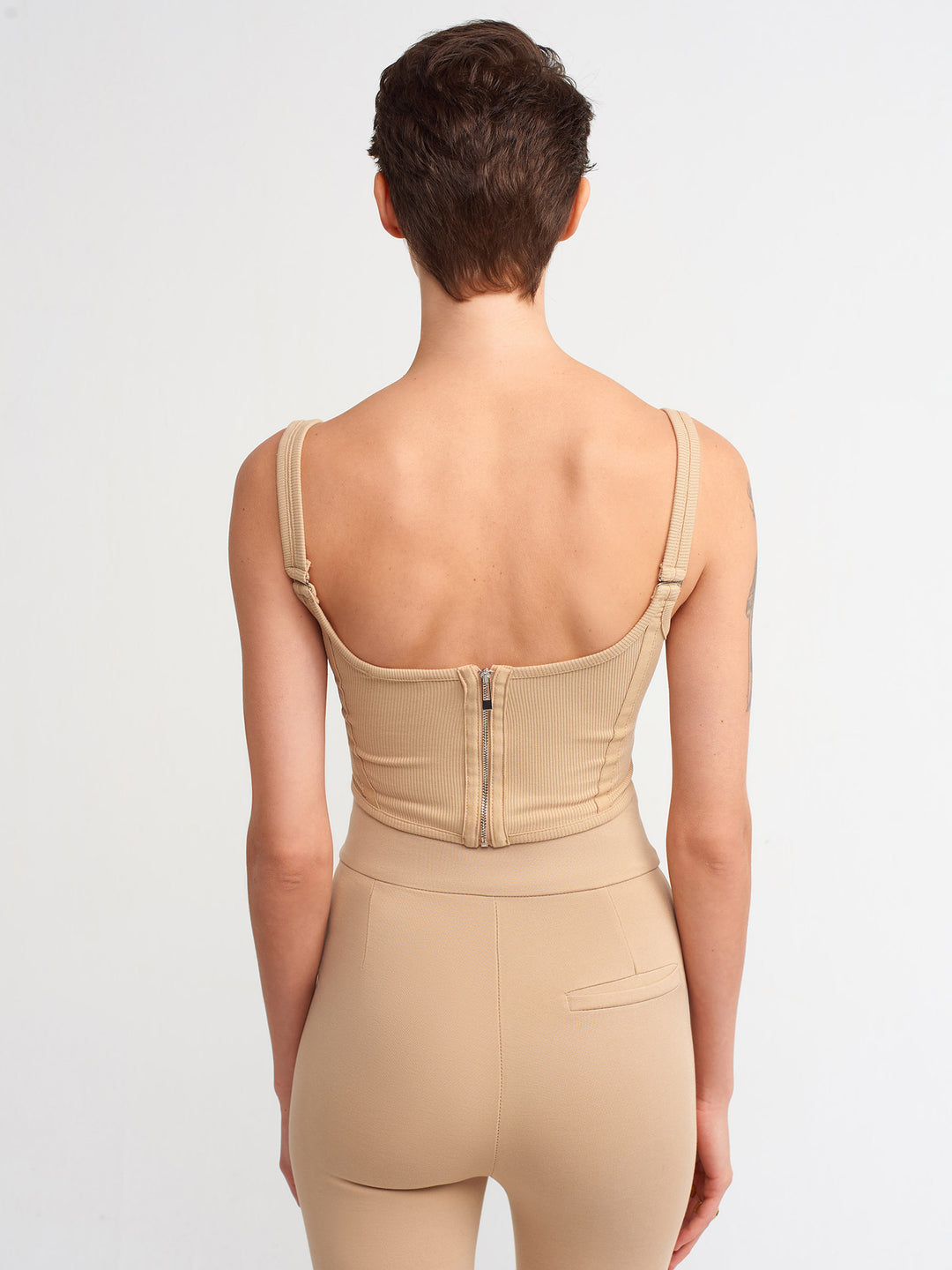 Corset Top Camel