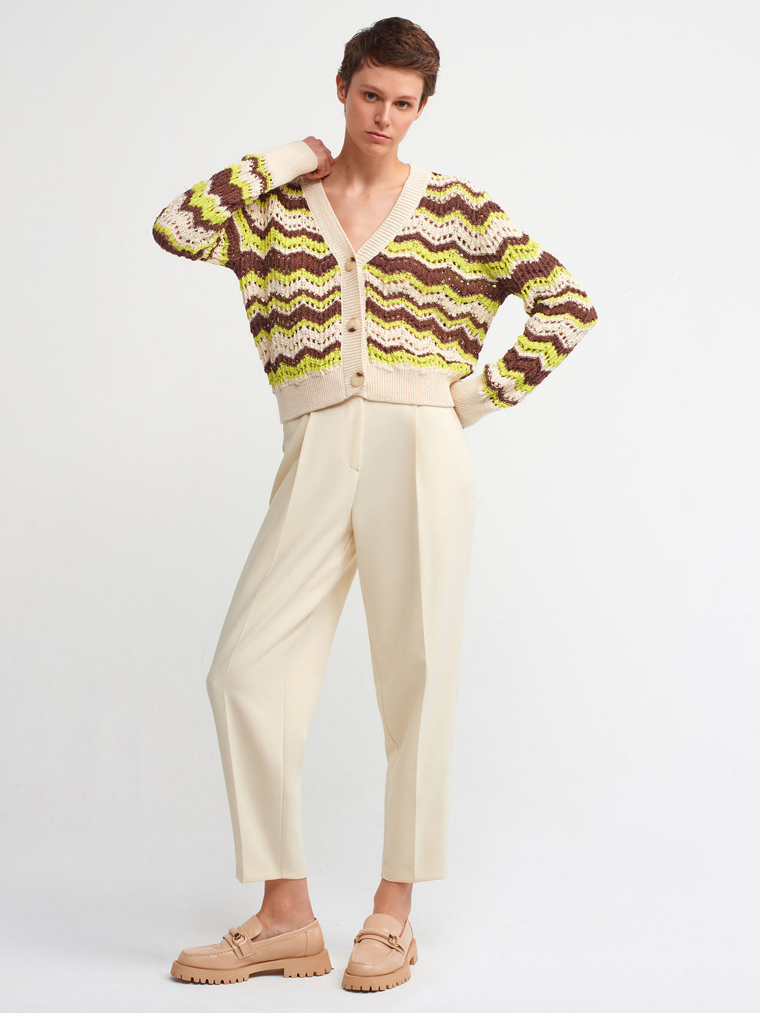 Pleated High Waisted Pants