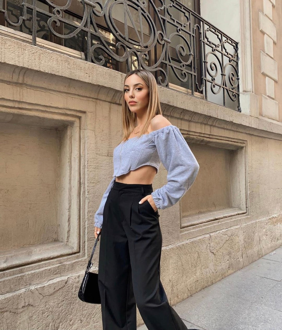 Shoulder-Off Bra Top