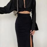 Ruched Skirt