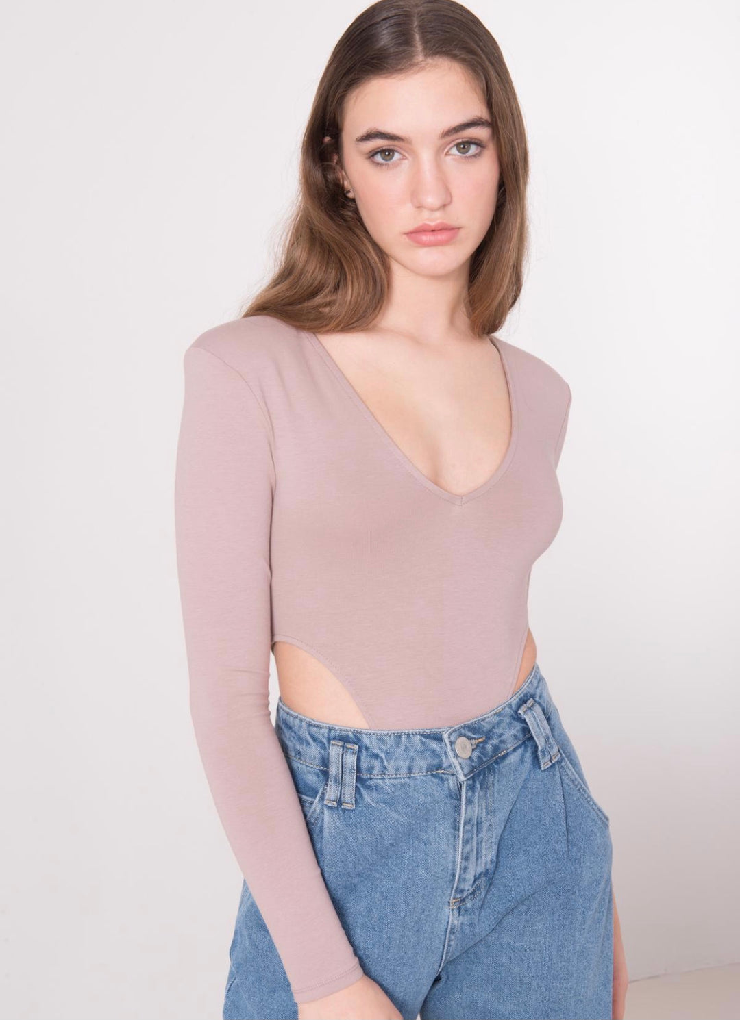 Padded Shoulder Bodysuit