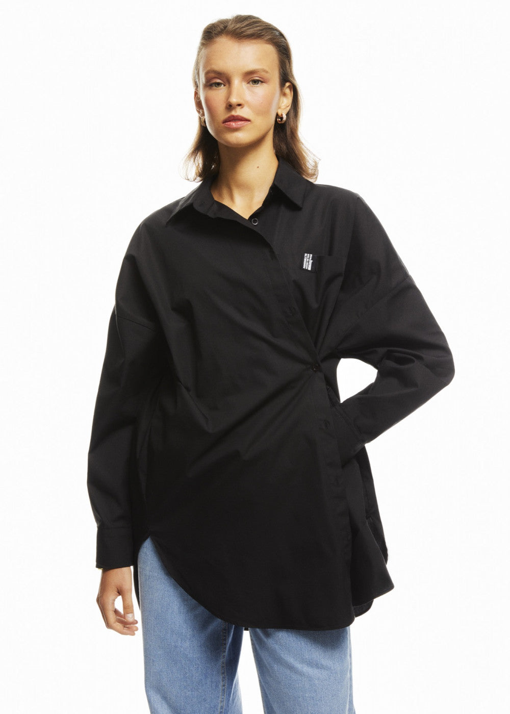 Asymmetric Button Shirt