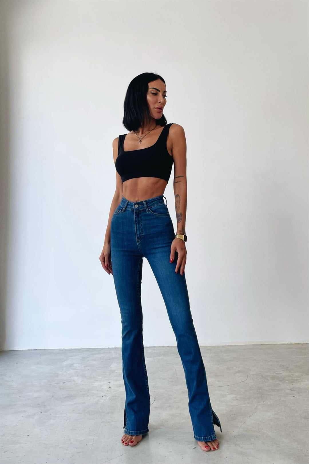 High Waist Stretch Fit Jeans