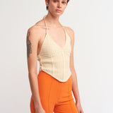Knitted Tie Around Neck Top