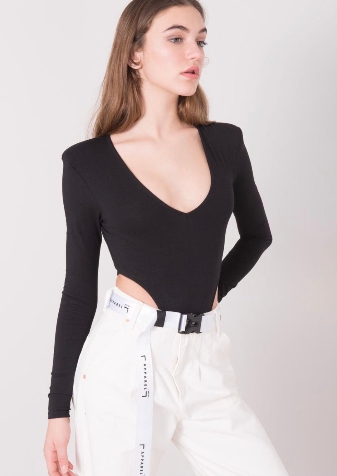 Padded Shoulder Bodysuit