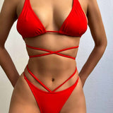 Waist Tie Bikini Set