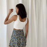 Flower Print Skort