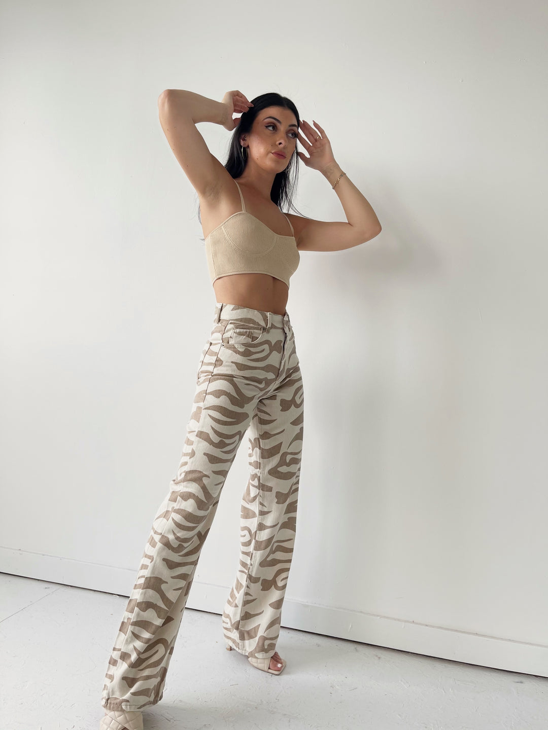 Zebra Print Jeans