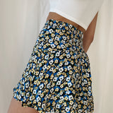 Flower Print Skort