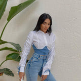 Bralette Long Sleeve Shirt