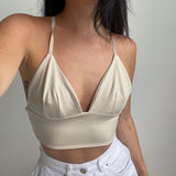 Bra Top Cross Back