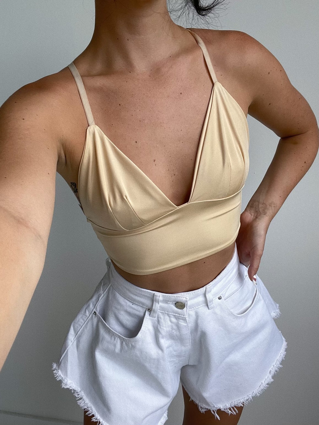 Bra Top Cross Back