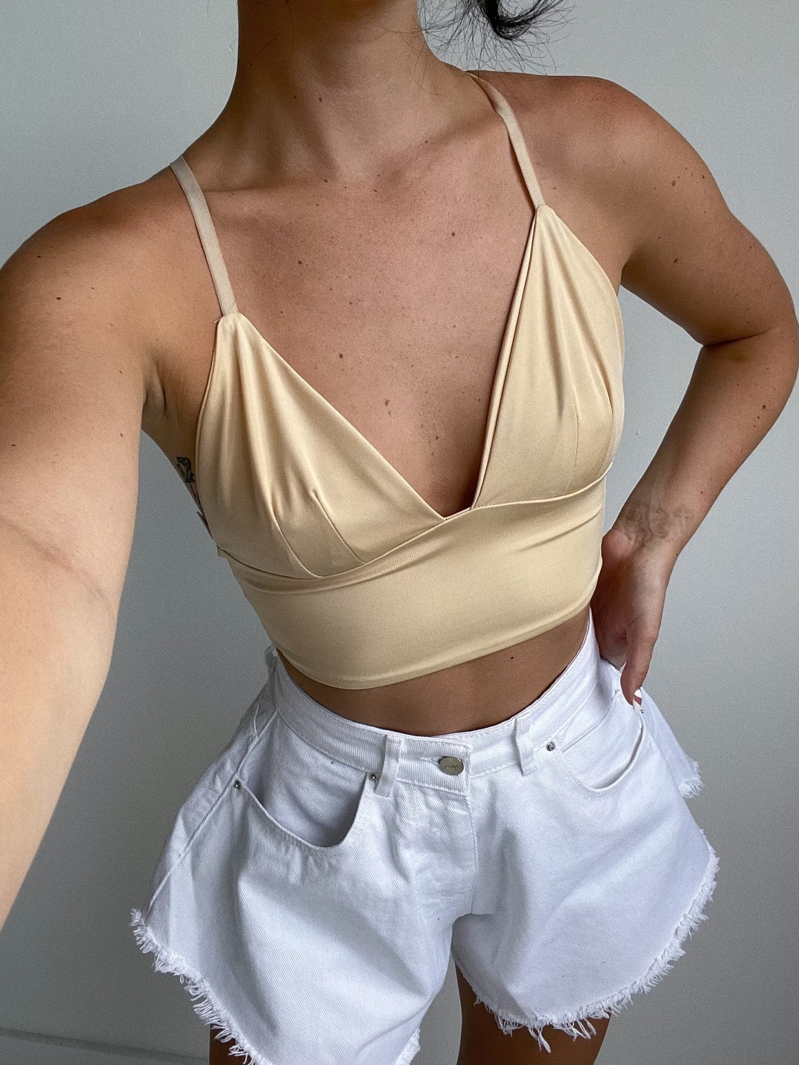 Bra Top Cross Back